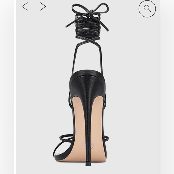 Femme La Athens Lace Up- Noir Heel size 37 US7 Never worn!! Brand new. - Picture 3 of 5